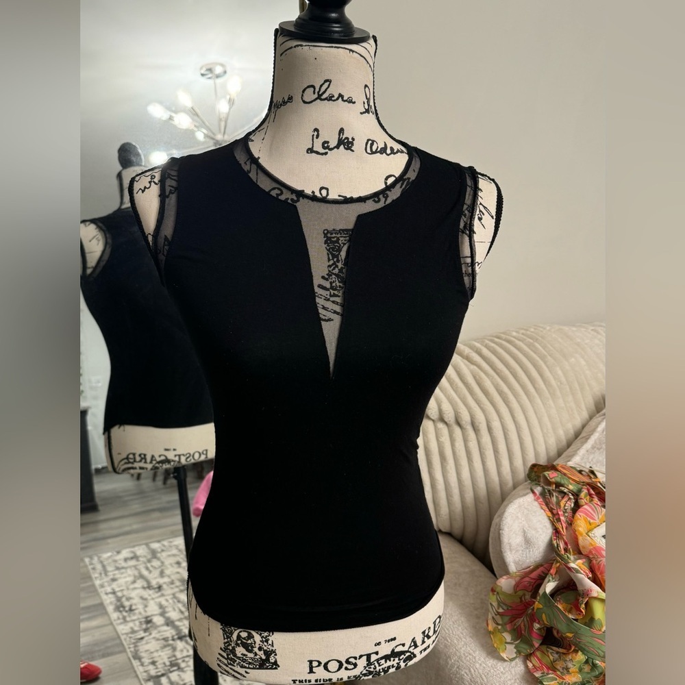 Elegant Black Sleeveless Top